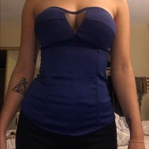 Blue Corset Top
